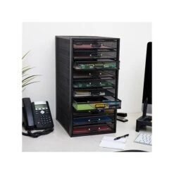 Mind Reader 10-Compartment Wire Mesh Storage Drawer, Black (10CABMESH-BLK) -Fellowe Desk Shop 182C4ECD 40D4 4C28 9D14E17C576B4D1F s7
