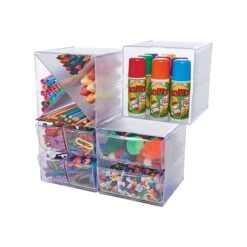 Deflect-O Cube 1 Compartment Stackable Plastic Compartment Storage, Clear (350401) 13 Deflect-O Cube 1 Compartment Stackable Plastic Compartment Storage, Clear (350401) -Fellowe Desk Shop 1C1D8538 E845 49A7 A58D69F0E458645E s7