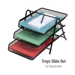 Mind Reader Network Collection Stackable Front Loading Letter Tray, Black Steel (3TPAPER-BLK) 10 Mind Reader Network Collection Stackable Front Loading Letter Tray, Black Steel (3TPAPER-BLK) -Fellowe Desk Shop 1CF83FDD 3381 4FB6 A17358B75EFBC041 s7