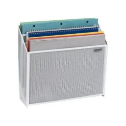 Mind Reader Network Collection Wall-Mounted 3-Compartment Wire Mesh File Organizer, White (WAFIST3-WHT) -Fellowe Desk Shop 2D951655 6D82 47CA 8D37488C822E0851 s7