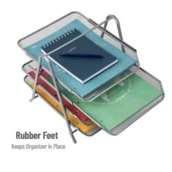 Mind Reader Network Collection Front Loading Letter Tray, Silver Steel Mesh (4TPAPER-SIL) 10 Mind Reader Network Collection Front Loading Letter Tray, Silver Steel Mesh (4TPAPER-SIL) -Fellowe Desk Shop 5CBBF003 772D 4BED 91410B2E0588D514 s7