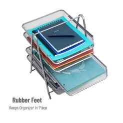 Mind Reader Network Collection Front Loading Letter Tray, Silver Steel Mesh (5TPAPER-SIL) -Fellowe Desk Shop 6FDCD26D F4EA 46D0 9661B564C25DF88C s7