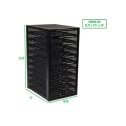 Mind Reader 10-Compartment Wire Mesh Storage Drawer, Black (10CABMESH-BLK) -Fellowe Desk Shop 741A1FED D079 4055 A28EBB032D6E1CF5 s7