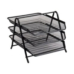 Mind Reader Network Collection Stackable Front Loading Letter Tray, Black Steel (3TPAPER-BLK) 13 Mind Reader Network Collection Stackable Front Loading Letter Tray, Black Steel (3TPAPER-BLK) -Fellowe Desk Shop 77D5FD26 EA12 4777 9B314EAC4D57D3B2 s7