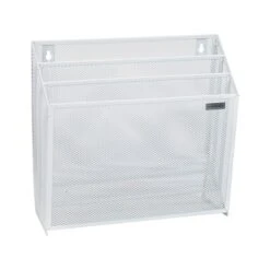 Mind Reader Network Collection Wall-Mounted 3-Compartment Wire Mesh File Organizer, White (WAFIST3-WHT) -Fellowe Desk Shop A0E90F56 44A5 48BB 9A1176E2C197FA0D s7