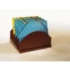Empire Stack & Style™ Wood Desk Organizers Step Up File, Mahogany -Fellowe Desk Shop m000074366 s7