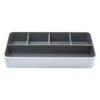 Fusion 5-Compartment Plastic Accessory Holders, White/Gray (37526) -Fellowe Desk Shop m006137836 s7