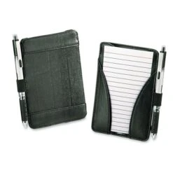 Oxford At-Hand Note Card Case Holds & Includes 25 5" X 3" Ruled Cards, Black