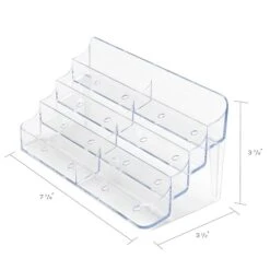 Deflect-O® Acrylic Literature Holders, 4-Tier, 8-Pocket Business Card -Fellowe Desk Shop m007155981 s7