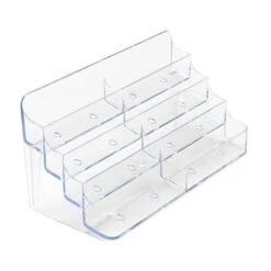 Deflect-O® Acrylic Literature Holders, 4-Tier, 8-Pocket Business Card -Fellowe Desk Shop m007155983 s7