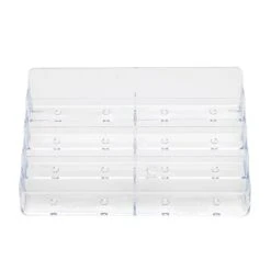 Deflect-O® Acrylic Literature Holders, 4-Tier, 8-Pocket Business Card -Fellowe Desk Shop m007155984 s7
