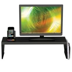 Deflecto Heavy Duty Plastic Desktop Shelf, Black (DEF39404) -Fellowe Desk Shop m007156268 s7