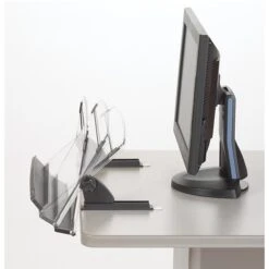 3M® Plastic Document Stand With Lip & Guide Bar, Black/Clear (DH630) -Fellowe Desk Shop m007172462 s7