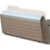 Wall-mount Pockets, Single Legal-Size Wall-Mount Pocket, Smoke, 6-1/2Hx17-1/2Wx3"D -Fellowe Desk Shop s0055689 s7