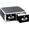 Vaultz® Locking 4x6 Index Card Cabinet, Double Drawer, Black -Fellowe Desk Shop s0285821 s7