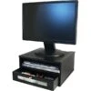 Victor Technology Wooden Desktop Monitor Riser, Midnight Black (1175-5) 2 Victor Technology Wooden Desktop Monitor Riser, Midnight Black (1175-5) -Fellowe Desk Shop s0599941 s7