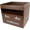 Victor Technology Wood Tidy Tower Organizer, Mocha Brown, 9 3/4"H X 10.8"W X 10 3/4"D (B5500) -Fellowe Desk Shop s0813191 s7