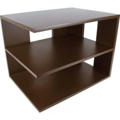 Victor Technology Wood Desk Accessories Corner Shelf, Mocha Brown (B1120)