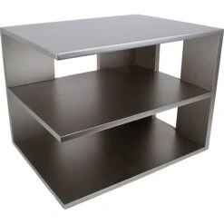 Victor Technology Wood Desk Accessories, Corner Shelf, Classic Silver