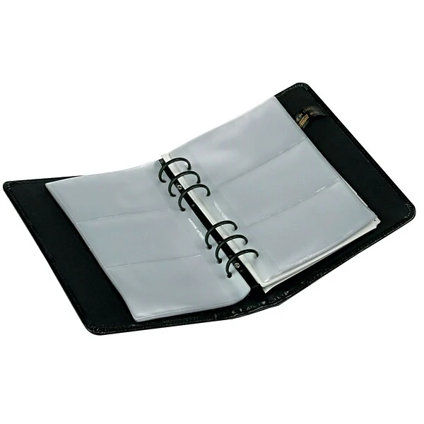 Samsill Regal Business Card Binder, 120-Card Capacity, Black (81270) 3 Samsill Regal Business Card Binder, 120-Card Capacity, Black (81270)