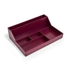 TRU RED™ 6-Compartment Plastic Desktop Organizer, Purple (TR55262)