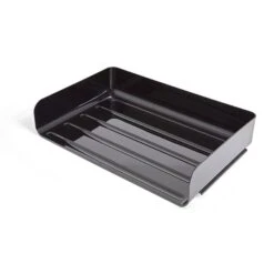 TRU RED™ Side Load Stackable Plastic Legal Tray, Black, 2/Pack (TR55332) -Fellowe Desk Shop s1146743 s7