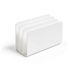 TRU RED™ 3-Slot Plastic Incline Sorter, White (TR55334)