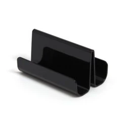 TRU RED™ 2 Compartment Business Card Holder, Black, 50 Card Capacity (TR55323) -Fellowe Desk Shop s1147961 s7