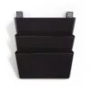 TRU RED™ Unbreakable 3-Pocket Plastic Letter Wall File, Black (TR55344) 2 TRU RED™ Unbreakable 3-Pocket Plastic Letter Wall File, Black (TR55344) -Fellowe Desk Shop s1148222 s7