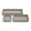 TRU RED™ 3 Piece Plastic Drawer Organizer, Gray (TR55297) -Fellowe Desk Shop s1148230 s7