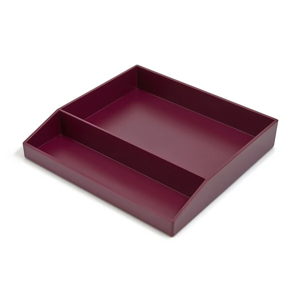 TRU RED™ Divided Stackable Plastic Tray, Purple (TR55251) 4 TRU RED™ Divided Stackable Plastic Tray, Purple (TR55251) - Image 2