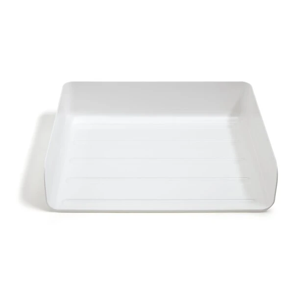 TRU RED™ Side Load Stackable Plastic Letter Tray, White, 2/Pack (TR55328) 4 TRU RED™ Side Load Stackable Plastic Letter Tray, White, 2/Pack (TR55328) - Image 2