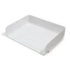 TRU RED™ Side Load Stackable Plastic Letter Tray, White, 2/Pack (TR55328) -Fellowe Desk Shop s1149307 s7