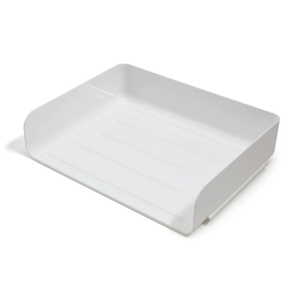 TRU RED™ Side Load Stackable Plastic Letter Tray, White, 2/Pack (TR55328) 3 TRU RED™ Side Load Stackable Plastic Letter Tray, White, 2/Pack (TR55328)