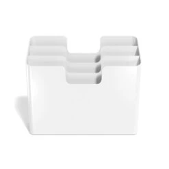 TRU RED™ 3-Way Incline Vertical Sorter Six Pocket Plastic Wall File, White (TR58199) -Fellowe Desk Shop s1182131 s7