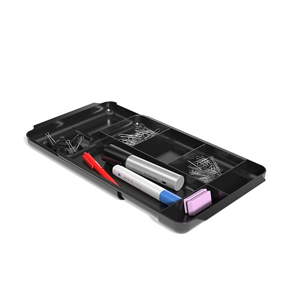 TRU RED™ 7-Compartment Expandable Plastic Drawer Organizer, Black (TR58204) 4 TRU RED™ 7-Compartment Expandable Plastic Drawer Organizer, Black (TR58204) - Image 2