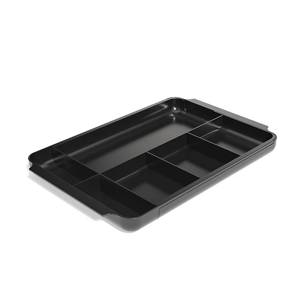 TRU RED™ 7-Compartment Expandable Plastic Drawer Organizer, Black (TR58204) 3 TRU RED™ 7-Compartment Expandable Plastic Drawer Organizer, Black (TR58204)