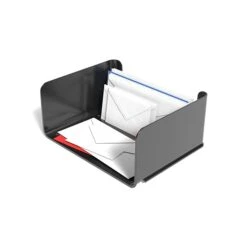 TRU RED™ Side Load Stackable Resin Letter Tray, Black (TR58207) -Fellowe Desk Shop s1182156 s7