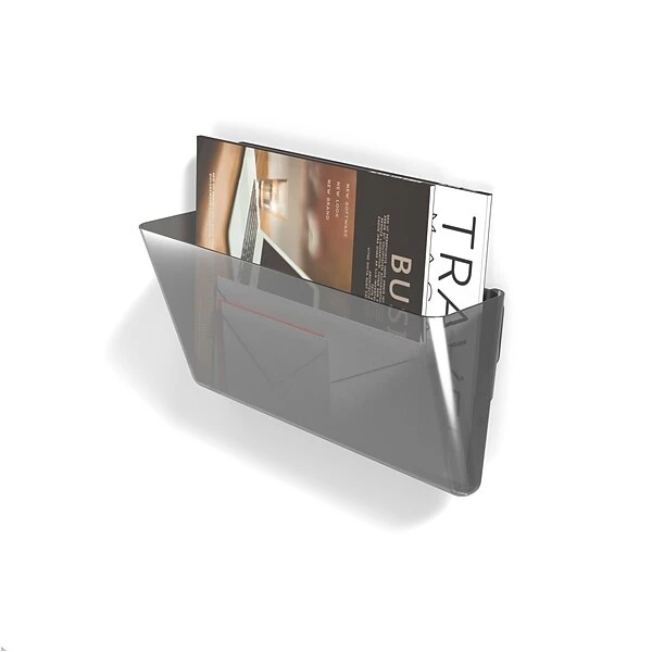 TRU RED™ Single Pocket Plastic Wall File, Smoke (TR58212) 4 TRU RED™ Single Pocket Plastic Wall File, Smoke (TR58212) - Image 2