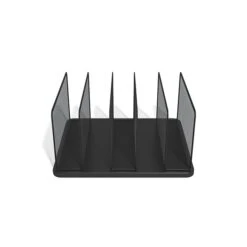 TRU RED™ 5 Compartment Wire Mesh File Organizer, Matte Black (TR57558) -Fellowe Desk Shop s1191566 s7