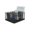 TRU RED™ 5 Compartment Wire Mesh File Organizer, Matte Black (TR57558) 2 TRU RED™ 5 Compartment Wire Mesh File Organizer, Matte Black (TR57558) -Fellowe Desk Shop s1191580 s7