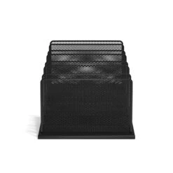 TRU RED™ 7 Compartment Wire Mesh File Organizer, Matte Black (TR57559) -Fellowe Desk Shop s1191584 s7