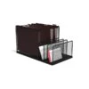 TRU RED™ 4 Compartment Wire Mesh File Organizer, Matte Black (TR57536) -Fellowe Desk Shop s1191603 s7