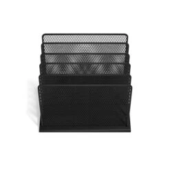 TRU RED™ 5 Compartment Wire Mesh File Organizer, Matte Black (TR57554) -Fellowe Desk Shop s1191670 s7