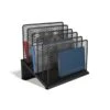 TRU RED™ 5 Compartment Wire Mesh File Organizer, Matte Black (TR57554) -Fellowe Desk Shop s1191671 s7