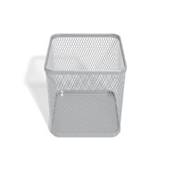 TRU RED™ Stackable Wire Mesh Pencil Holder, Silver (TR57576) 5 TRU RED™ Stackable Wire Mesh Pencil Holder, Silver (TR57576) -Fellowe Desk Shop s1191672 s7