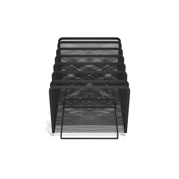 TRU RED™ 7 Compartment Wire Mesh File Organizer, Matte Black (TR57560) 3 TRU RED™ 7 Compartment Wire Mesh File Organizer, Matte Black (TR57560)