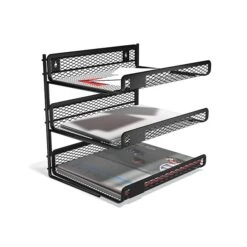 TRU RED™ 3 Compartment Wire Mesh File Organizer, Matte Black (TR57556) 5 TRU RED™ 3 Compartment Wire Mesh File Organizer, Matte Black (TR57556) -Fellowe Desk Shop s1191700 s7