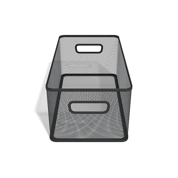 TRU RED™ Wire Mesh Storage Box, Matte Black (TR57548) 3 TRU RED™ Wire Mesh Storage Box, Matte Black (TR57548)