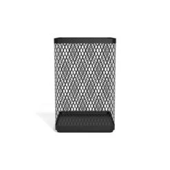 TRU RED™ Stackable Wire Mesh Jumbo Pencil Holder, Matte Black (TR57573)